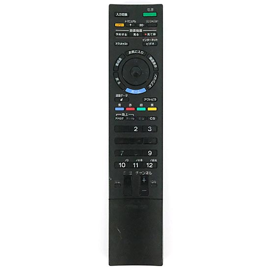 【中古】SONY　テレビリモコン　RMF-JD008　本体いたみ