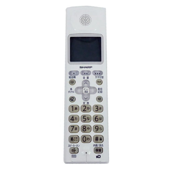【中古】SHARP　増設子機　JD-KS28　バッテリーなし