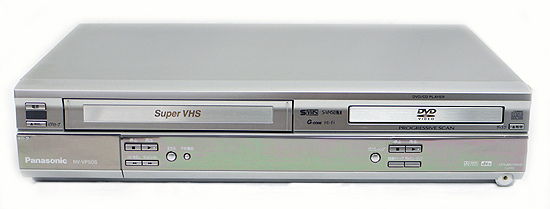 【中古】Panasonic　ビデオ一体型DVDプレーヤー NV-VP50S　リモコン付き　リモコンいたみ
