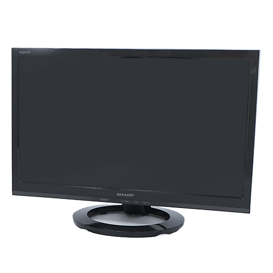 【中古】SHARP　19V型 液晶テレビ AQUOS　LC-19K40-B　ブラック　リモコンなし