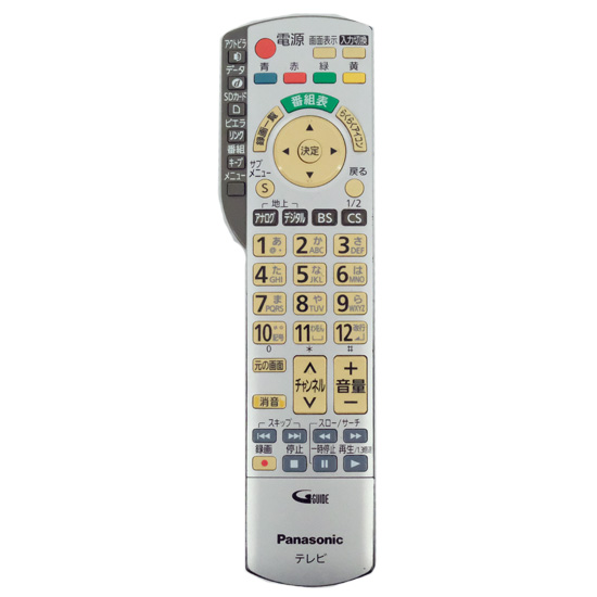 【中古】Panasonic　液晶テレビ用リモコン　N2QAYB000443