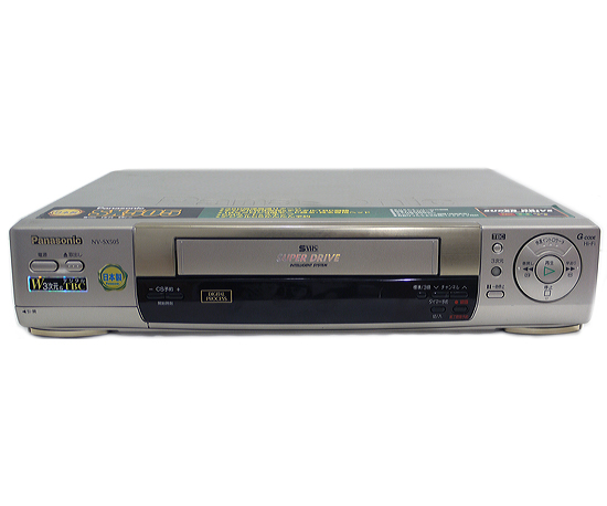 【中古】Panasonic　S-VHS ビデオデッキ NV-SX505　リモコン付き