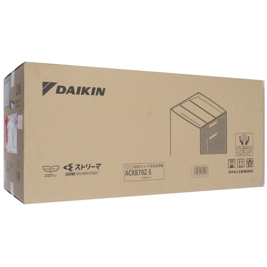 【中古】DAIKIN　UV加湿ストリーマ空気清浄機　ACKB70Z-S　ライトグレー　未使用