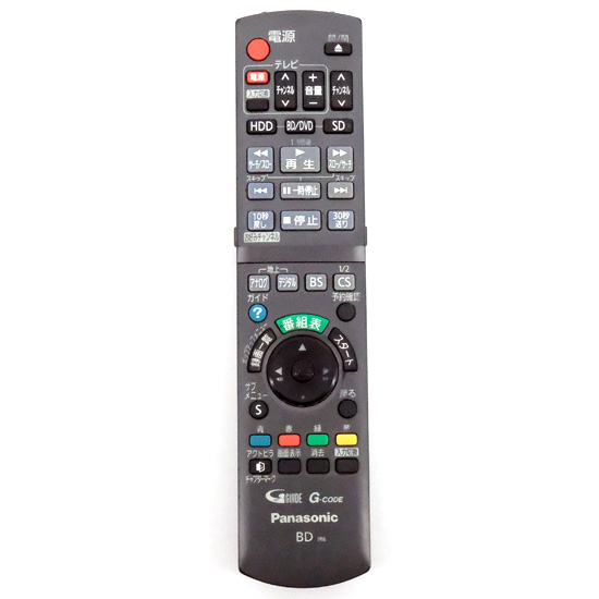 【中古】Panasonic　BD/DVDレコーダー用リモコン　N2QAYB000472