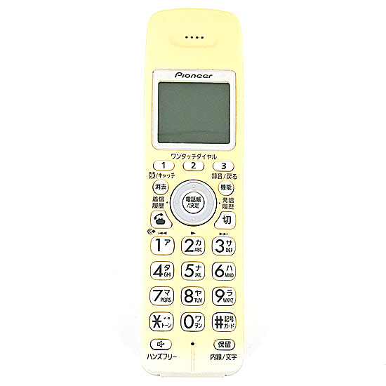 【中古】Pioneer　増設子機 コードレスホン　TF-EK30-W　バッテリーなし　いたみ