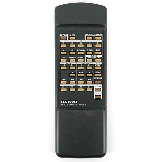 【中古】ONKYO　オーディオリモコン　RC-297S