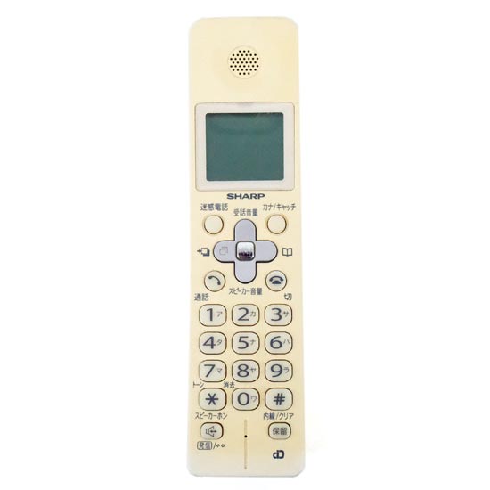 【中古】SHARP　増設子機　JD-KS15　本体のみ　本体いたみ