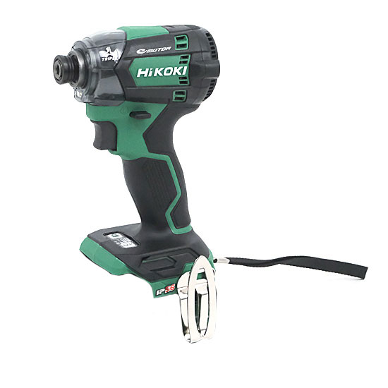【中古】HiKOKI　充電式インパクトドライバー 18V 本体のみ　WH18DC (NN)　アグレッシブグリーン　保証書・取扱説明書なし　未使用