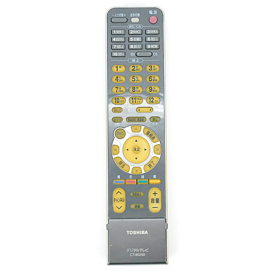 【中古】TOSHIBA製　液晶テレビ用リモコン　CT-90250(75001859)