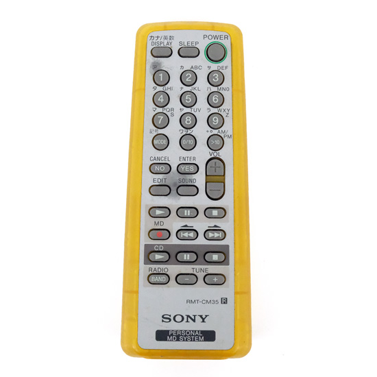 【中古】SONY　オーディオリモコン　RMT-CM35　本体いたみ