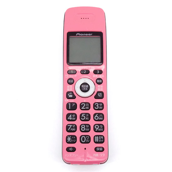 【中古】Pioneer　電話機 子機　TF-EK3000-PK　バッテリーなし
