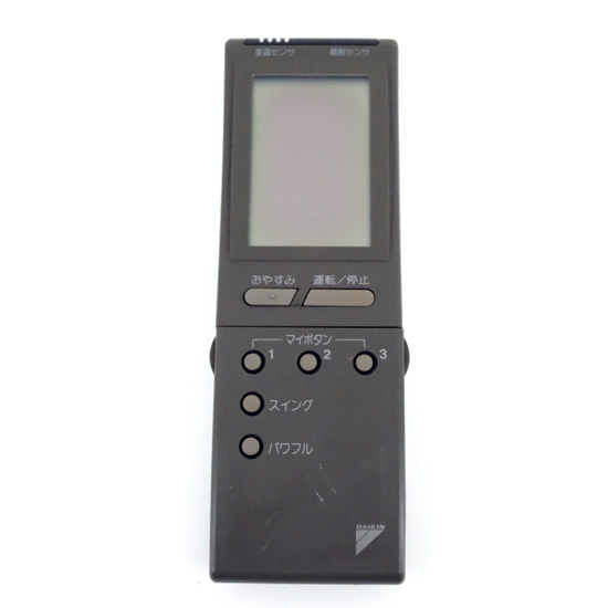 【中古】DAIKIN　エアコンリモコン KRC114-1　液晶画面いたみ