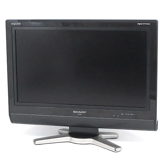 【中古】SHARP　20V型 液晶テレビ AQUOS LC-20D30-B　ブラック　リモコンなし　本体いたみ