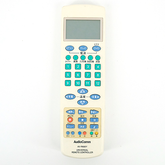 【中古】オーム電機　地デジ対応 多機能リモコン　AV-R600Y