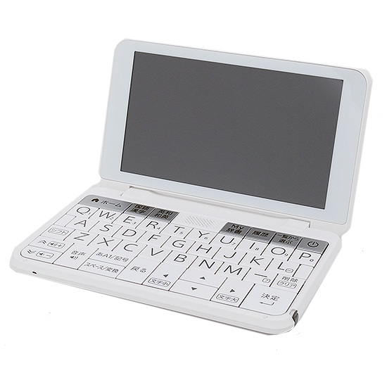 【中古】SHARP製　カラー電子辞書 Brain 生活教養モデル　PW-A2-W　ホワイト　展示品