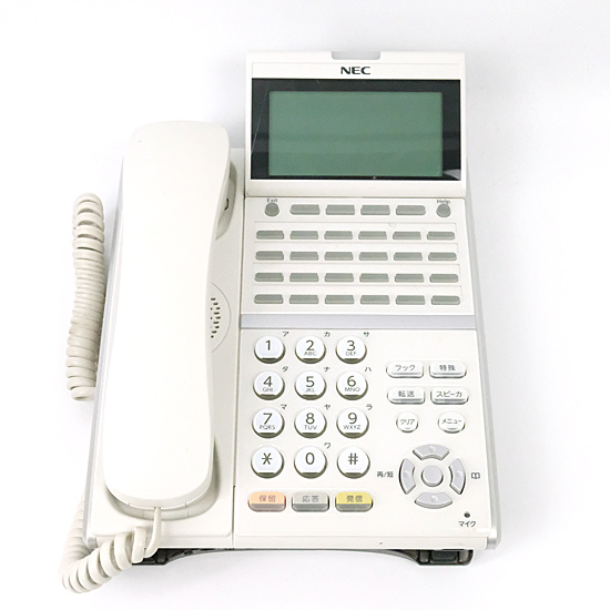 【中古】NEC　ビジネスフォン AspireUX　DTZ-24D-2D　受話器コード汚れ　本体のみ