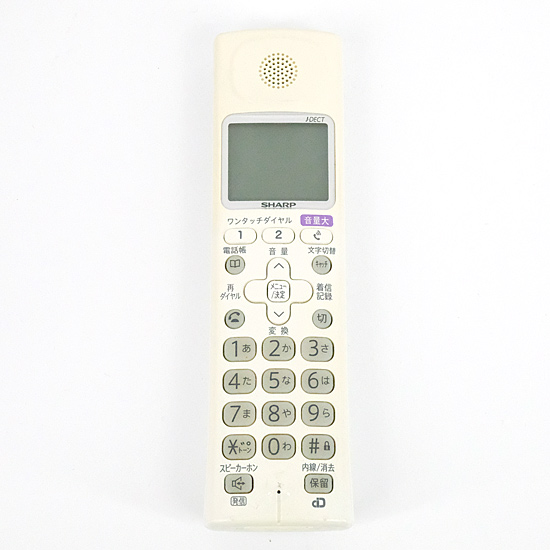 【中古】SHARP　電話子機　JD-KS211　本体のみ　本体いたみ
