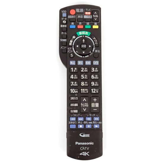 【中古】Panasonic　CATVリモコン　N2QAYB001227　本体いたみ