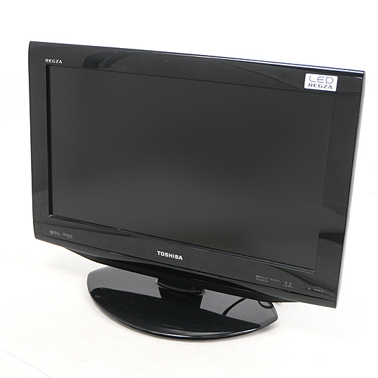 【中古】TOSHIBA　19V型 液晶テレビ LED REGZA　19RE1S(K)　ブラック　リモコンなし