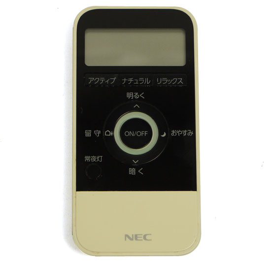 【中古】NEC　LEDシーリングライト用リモコン　RE0101　液晶画面いたみ