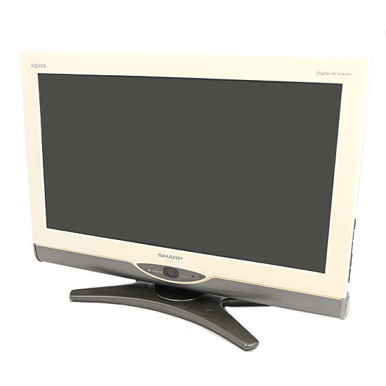 【中古】SHARP　26V型 ハイビジョン液晶テレビ　LC-26DE7-W　ホワイト　本体いたみ