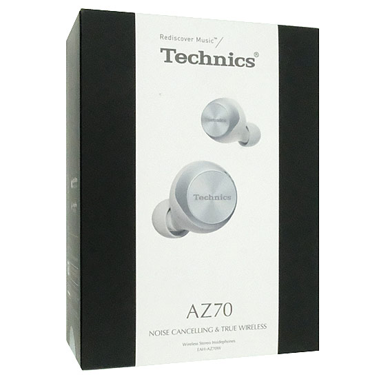 【中古】Panasonic　ワイヤレスステレオインサイドホン Technics　EAH-AZ70W-S　シルバー　修理品 元箱あり