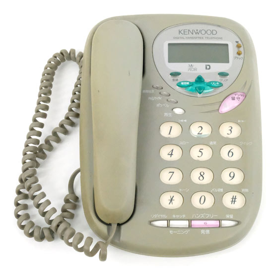 【中古】KENWOOD　留守番電話機　IS-MT11　本体のみ