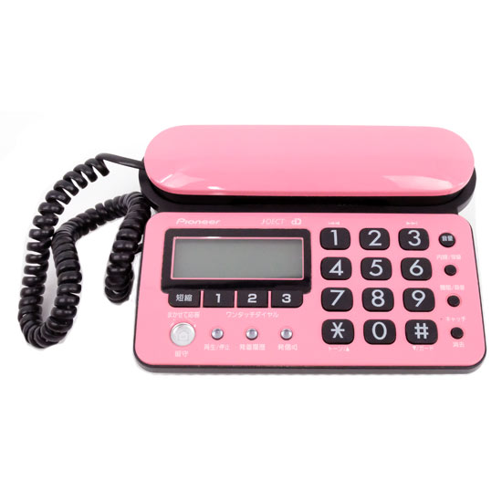 【中古】Pioneer　コードレス留守電　TF-SD10S-PK　親機のみ