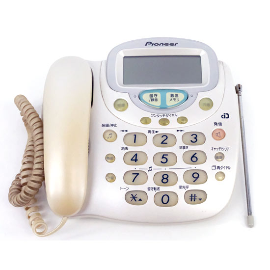 【中古】Pioneer　電話機 親機のみ　TF-EV110　本体のみ　本体いたみ