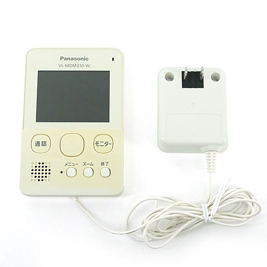 【中古】Panasonic　ワイヤレスドアモニター モニター親機　VL-MDM310-W　本体のみ　本体いたみ