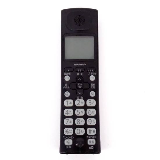 【中古】SHARP　増設子機　JD-KS28　ブラック　本体のみ