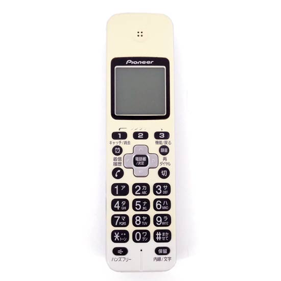 【中古】Pioneer　増設子機　TF-EK35-PW　ピュアホワイト　バッテリーなし　いたみ