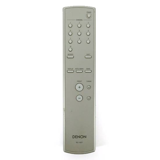 【中古】DENON　オーディオリモコン　RC-1027　シルバー