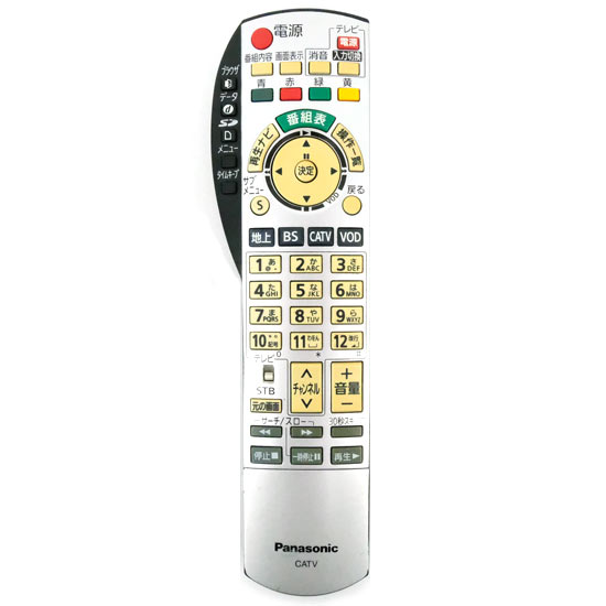 【中古】Panasonic　CATVリモコン　EUR7663Z1A　訳あり