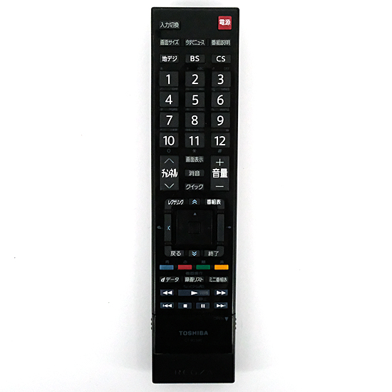 【中古】TOSHIBA　液晶テレビ用リモコン CT-90340　本体いたみ