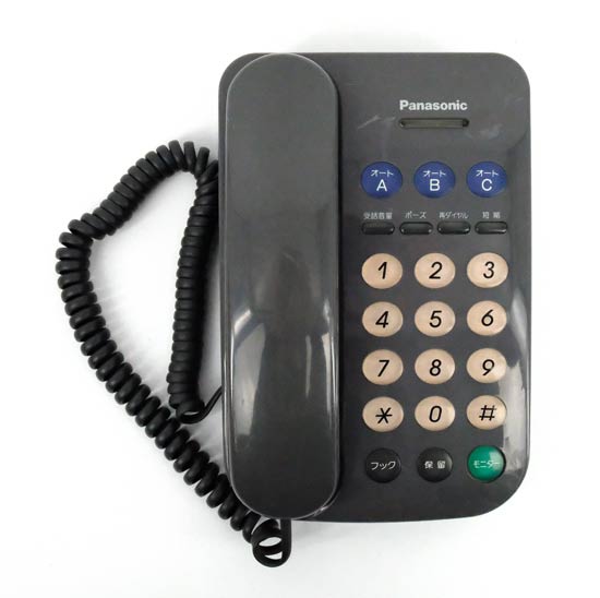 【中古】Panasonic　デザインテレホン　VE-F38　本体のみ　本体いたみ