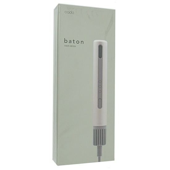 【中古】cado　スティック型ヘアドライヤー baton(バトン)　BD-S1-NB　ネイビー　未使用