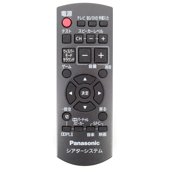 【中古】Panasonic　シアターシステム用リモコン N2QAYB000415