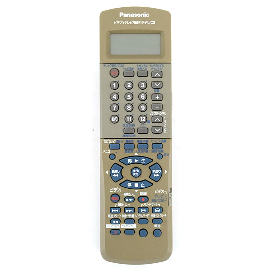 【中古】Panasonic　ビデオリモコン　EUR7901KX0　電池カバーなし