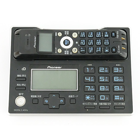 【中古】Pioneer　デジタルコードレス留守電　TF-FV3005-K　受話器バッテリーなし