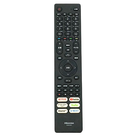 【中古】ハイセンス　液晶テレビ用リモコン　EN3C40H