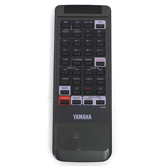 【中古】YAMAHA　オーディオリモコン　VI66710　電池カバーなし