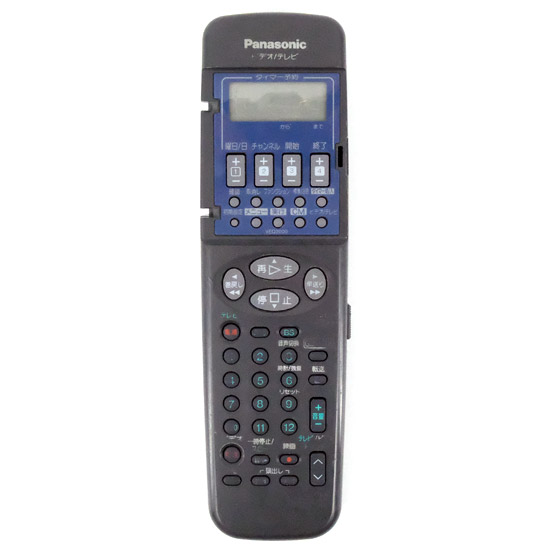 【中古】Panasonic　ビデオリモコン　VEQ2000　本体いたみ・前面カバーなし