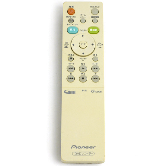 【中古】Pioneer　DVDレコーダーリモコン　VXX3100　本体いたみ