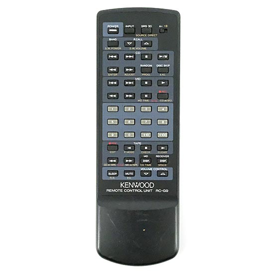 【中古】KENWOOD　オーディオ用リモコン　RC-G9