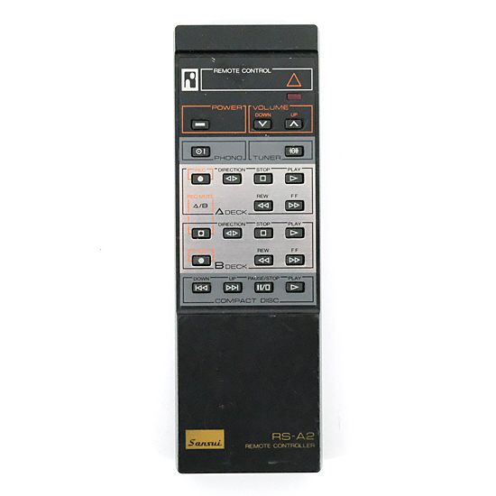 【中古】SANSUI　オーディオリモコン　RS-A2