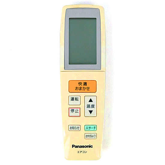 【中古】Panasonic　エアコンリモコン　A75C3647　液晶画面いたみ