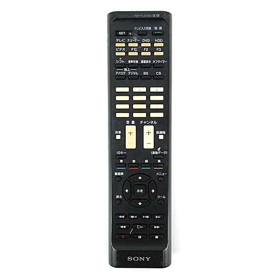 【中古】SONY　リモートコマンダー　RM-PLZ510D　本体いたみ・電池カバーなし