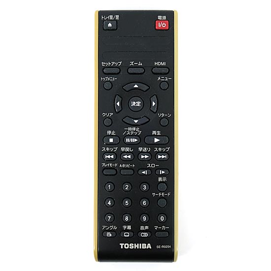 【中古】TOSHIBA　DVDプレーヤー用リモコン SE-R0254(79102053)