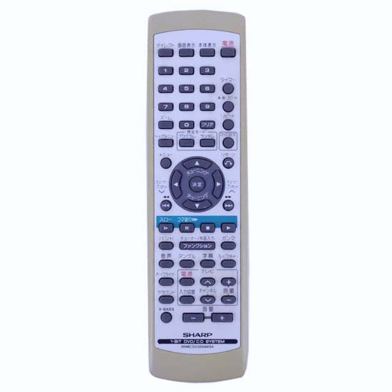 【中古】SHARP　コンポ用リモコン　RRMCG0388AWSA